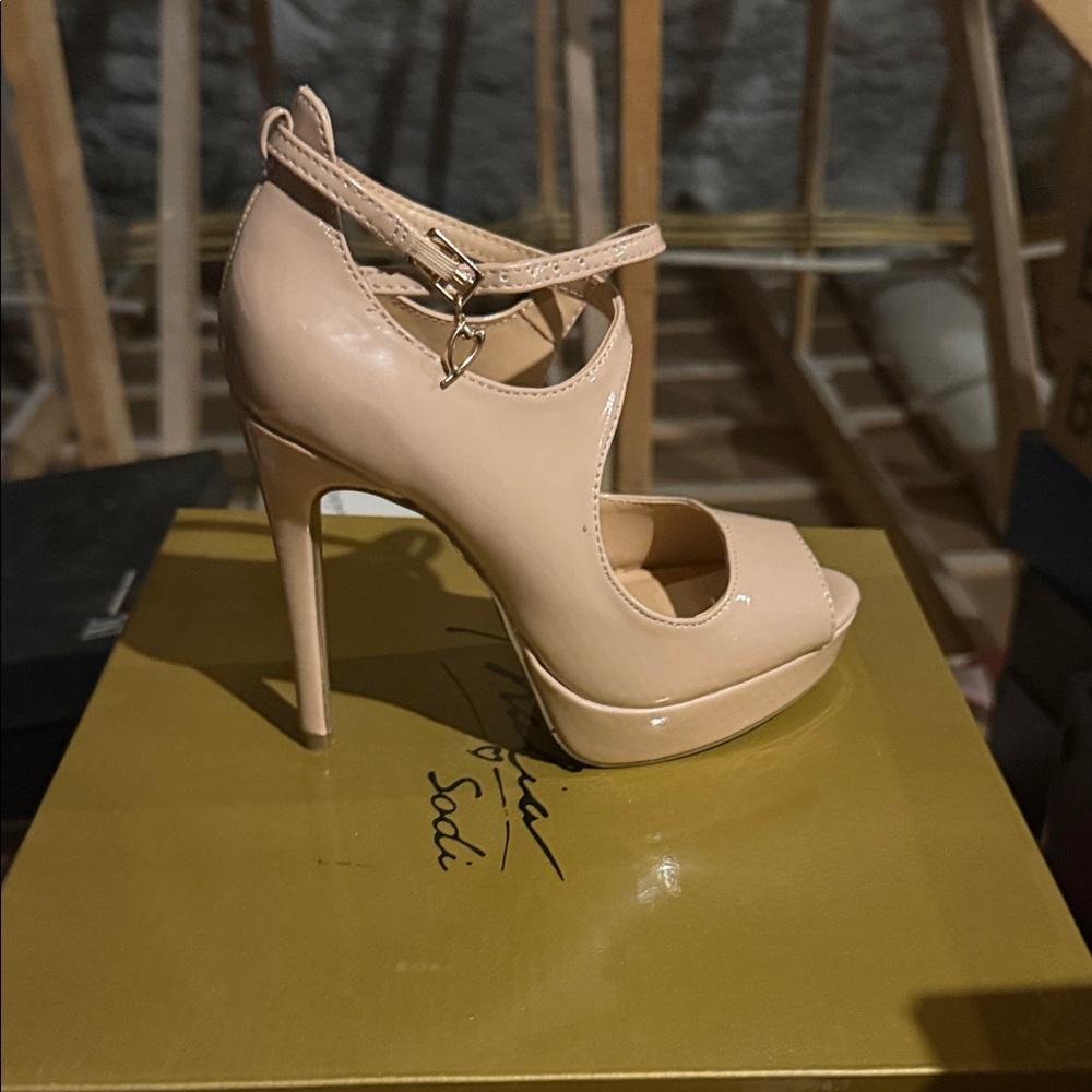 Thalia Sodi Nude Platform Heels